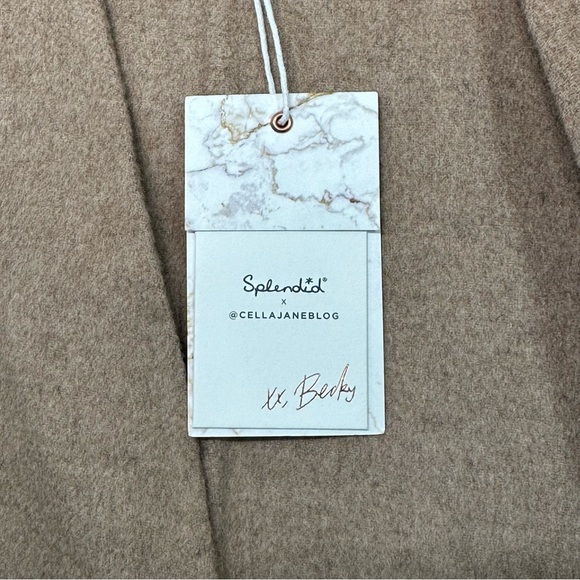 NWT | Splendid x Cella Jane | Waist-Tie Wool Coat | Beige | Medium - Picture 12 of 16